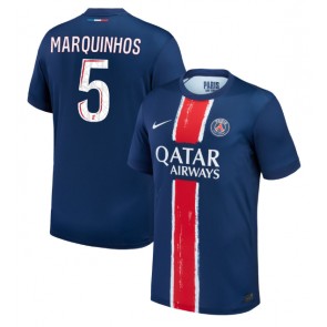 Paris Saint-Germain Marquinhos #5 Hjemmebanetrøje 2024-25 Kort ærmer